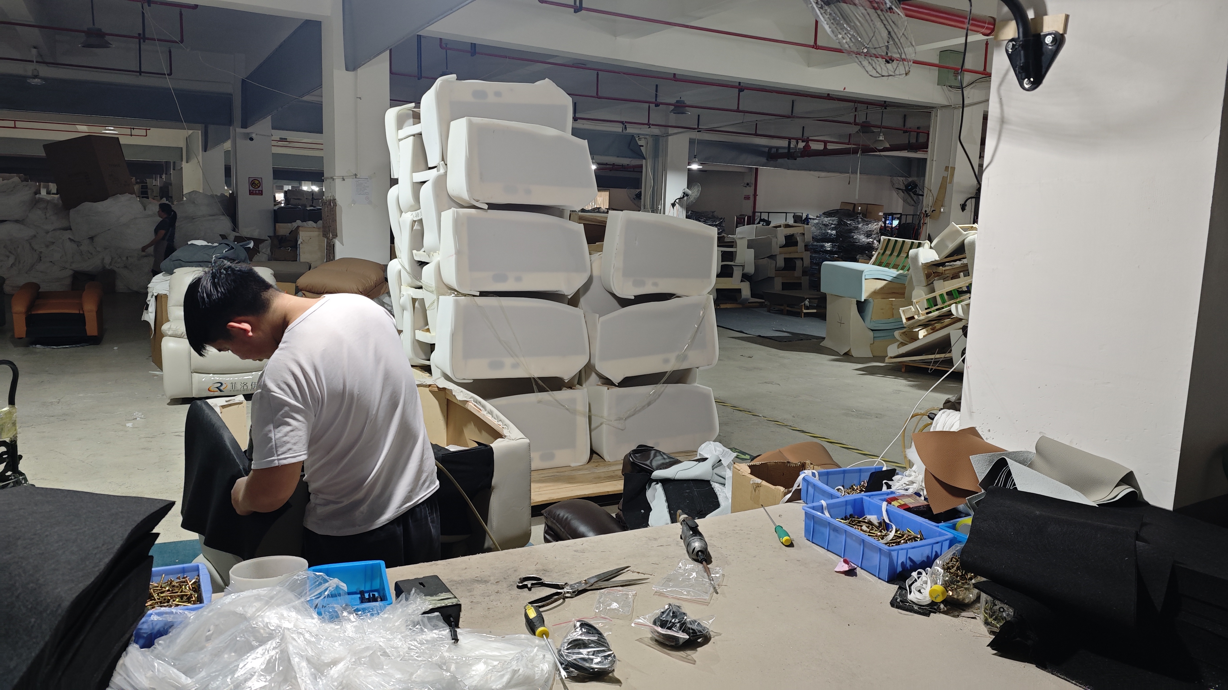 Philoy Finished Product Warehouse - Inspected Recliners Waiting for Packing and Shipment